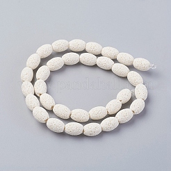 Бусы из натуральной лавы&nbsp;G-F671-03A-01