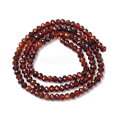 Натуральный оранжевый гранатовый бисер пряди&nbsp;G-K366-F01-4x3mm