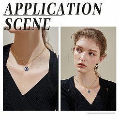 10 шт. подвески ручной работы в технике лэмпворк с вакуумным покрытием PVD STAS-DC0010-37