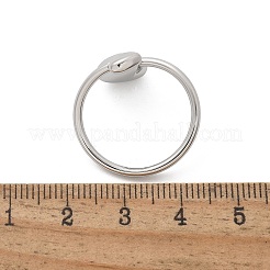 Кольца-манжеты в форме сердца из нержавеющей стали 304 для женщин RJEW-A063-01D-P