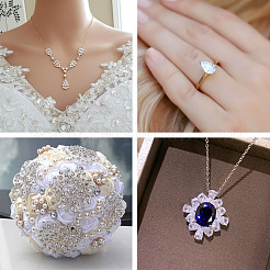 315 шт. 8 кабошона из кубического циркония в форме капли ZIRC-YS0001-02