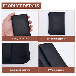 Держатели визитных карточек из коровьей кожи&nbsp;AJEW-WH20020-445B