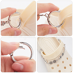 4 шт. 2 цепочки для обуви из нержавеющей стали в стиле хип-хоп с черепами FIND-WR0007-61