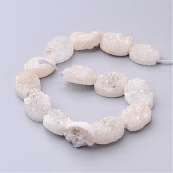 Elettrodeposte quarzo naturale perline di cristallo fili&nbsp;G-P150-10x14mm-01
