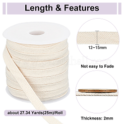 Плоский хлопковый полый шнур длиной 25 м. OCOR-BC0006-32C