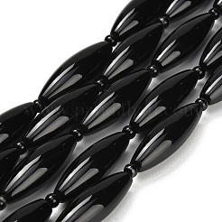Натуральный черный агат бисер нитей&nbsp;G-B178-P01-01