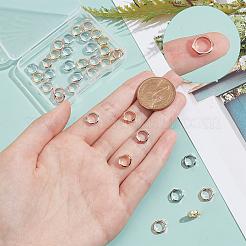 36шт. 3-х цветная латунная рамка для бусин KK-NB0003-45