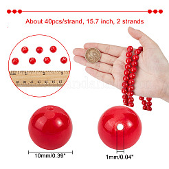 2 нити натуральных окрашенных бусин из драгоценного камня машан нефрит G-NB0005-31B