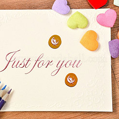 Латунь сургучная печать штамп AJEW-WH0337-004