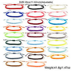 26 Set verstellbarer Armbänder aus geflochtenem Nylonband für Damen und Herren&nbsp;XS3159-1