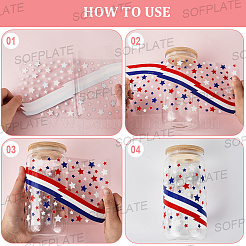 8 stücke 4 arten pvc kunststoff wasserdichte dekorative aufkleber etiketten&nbsp;DIY-SP0004-90