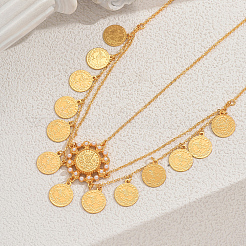 Элегантные украшения для волос из цинкового сплава в виде кисточки из старинной монеты TH1149