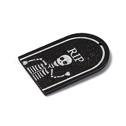 Деревянные подвески с односторонним принтом WOOD-B009-01A