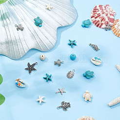 Kits de perles et breloques à faire soi-même sur le thème de l'océan d'été&nbsp;DIY-HS0001-75