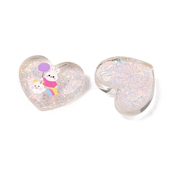 Bedruckte Cabochons aus durchscheinendem Epoxidharz&nbsp;LS-RESI-XCP0002-63B