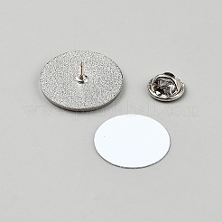Сплав сублимационная заготовка брошь булавка DIY-WH20025-025B