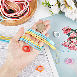 16 комплект 8 цветов портативная электронная сигарета анти-потерянный шнурок для ожерелья AJEW-GF0006-18