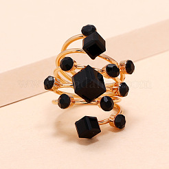 Mehrschichtige Ringe aus Legierung mit Strassen&nbsp;LS-VU7935-4
