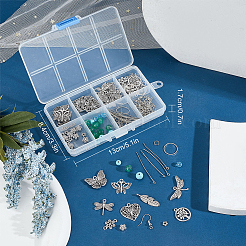 Наборы для самостоятельного изготовления сережек в виде бабочки-стрекозы DIY-SC0020-38