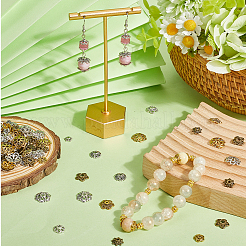 320 шт. 16 шт. филигранные колпачки для бусин из тибетского серебра в виде цветка&nbsp;TIBE-SC0002-13