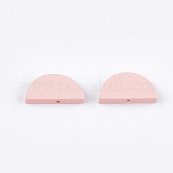 Perles de bois naturel peintes&nbsp;WOOD-T021-05A-08