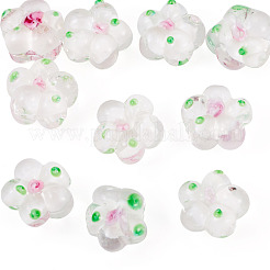 Perle di lampwork fatte a mano da 10 pz&nbsp;LAMP-TADJ0001-01B