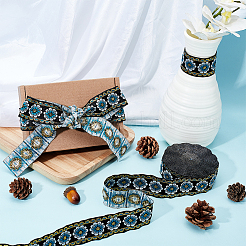 Polyester-Spitzenband im Ethno-Stil mit Blumenstickerei&nbsp;OCOR-WH0067-48C
