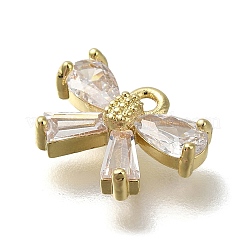 Стойки обшивки латунь микро проложить кубическую прелесть диоксида циркония&nbsp;KK-M014-02D-G