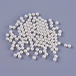 Экологически чистые бусины из абс-пластика с имитацией жемчуга KY-WH0012-01B
