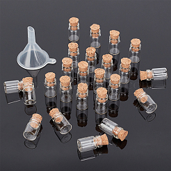 100 mini bottiglietta di vetro con tappo di sughero&nbsp;FIND-NB0001-73