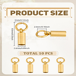 10 pieza de extremos de cable de acero inoxidable 201&nbsp;STAS-LP0005-29A-G