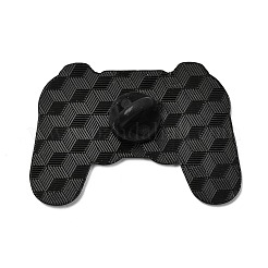 ゲームをテーマにしたエナメルピン  バックパックや衣類用の黒色合金製ラペルピンバック  ゲームコントローラ  ライトスカイブルー  29x41mm&nbsp;JEWB-D310-02EB-03
