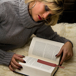 12 шт. 6-х цветная закладка из искусственной кожи AJEW-FH0006-23