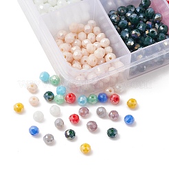 1000шт 10 цвета гальванические стеклянные бусины&nbsp;EGLA-YW0003-05