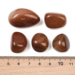合成ゴールドストーン金砂石ビーズ  タンブルストーン  ナゲット  穴なし/ドリルなし  花瓶フィラーの宝石  15~23x18~28x6~21mm&nbsp;GG-CBAD0F6-A06-01A