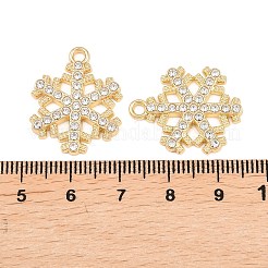 Рождественские подвески из сплава со стразами&nbsp;FIND-B059-06G-05