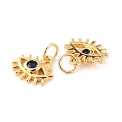 Латунные подвески из кубического циркония с микропаве&nbsp;KK-D065-04G