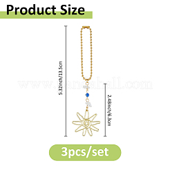 Подвесные украшения из сплава 3 шт.&nbsp;HJEW-FH00121