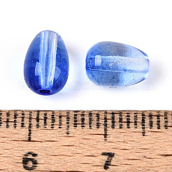 Perles de verre transparentes de peinture de cuisson&nbsp;DGLA-N014-10E