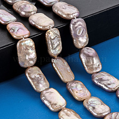 Природные Кеши жемчуг пряди PEAR-S020-D04