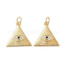Pendentifs avec zircon cubiques à micro-pavés en laiton&nbsp;ZIRC-P092-024G-RS