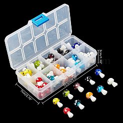 Грибные бусы ручной работы LAMP-NB0001-08