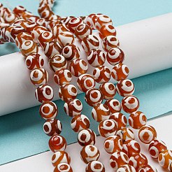 Тибетского стиля DZI бисер нитей G-P526-D04-01