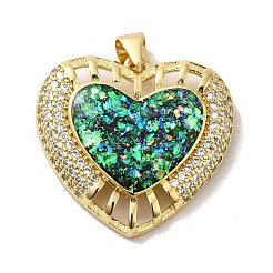 Покрытие стойки латунь микропаве фианиты с подвесками из синтетического опала&nbsp;KK-D088-08G