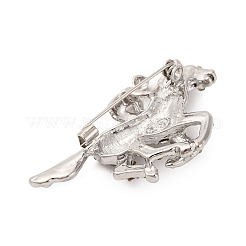 Брошь из цинкового сплава с кристаллами и стразами&nbsp;LS-JEWB-U010-04P-05