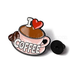 Эмалевая булавка с кофейной тематикой JEWB-P050-01D-EB