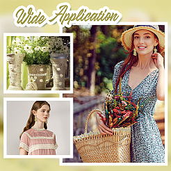 4.6~5 ярд цветочной полиэстеровой отделочной ленты OCOR-PH0001-97B