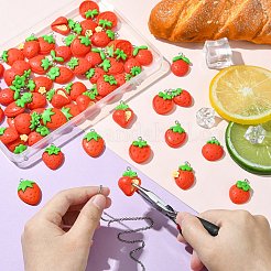 60шт 10 стиля непрозрачные подвески из смолы&nbsp;RESI-CJ0004-41