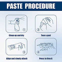 Пластиковые светоотражающие виниловые наклейки на автомобиль STIC-WH0036-024