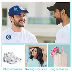 Ткань с рисунком сглаза PATC-WH0011-14